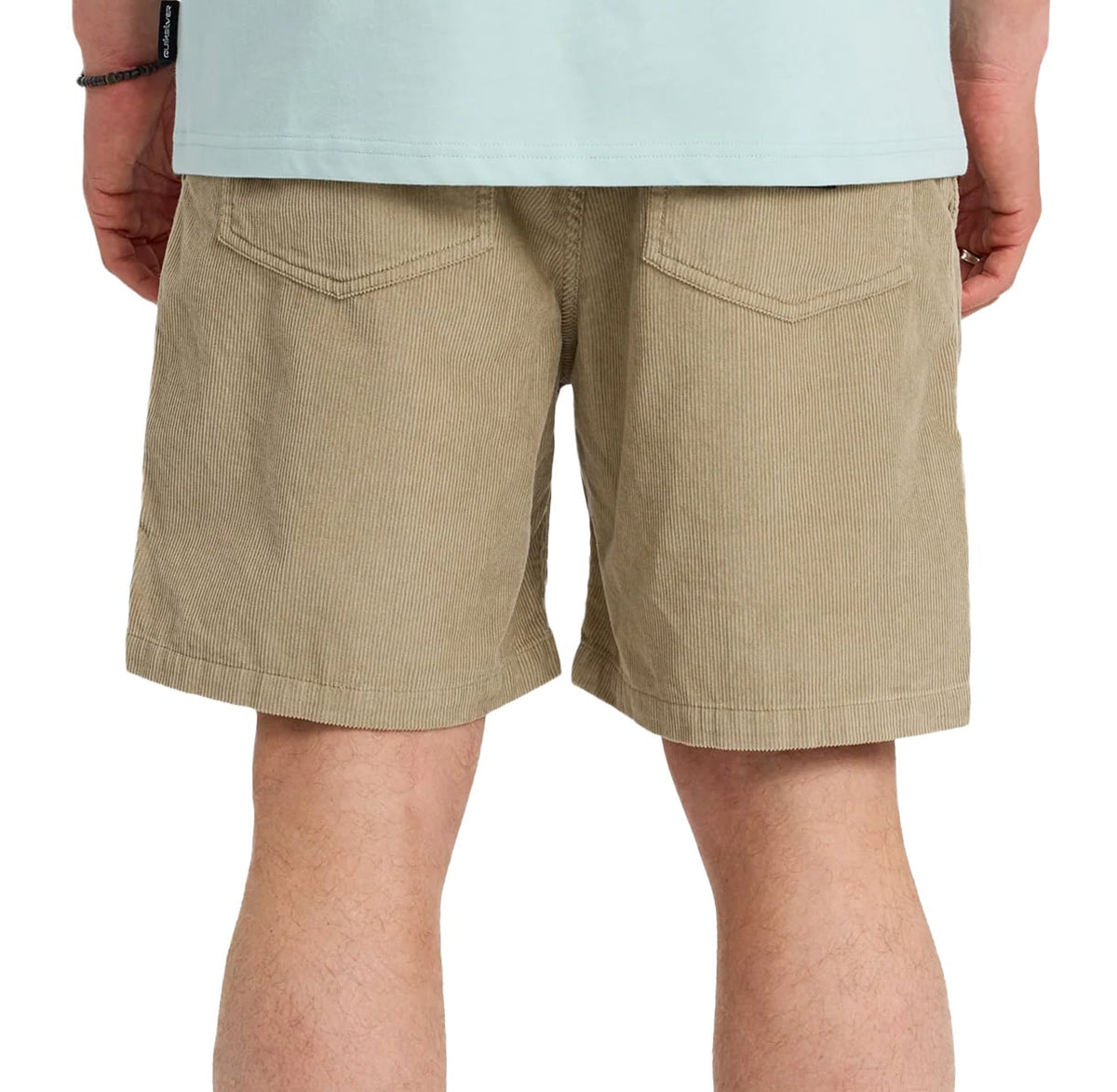 Quiksilver Taxer Cord 18" Men's Elastic Waist Volley Shorts - Seneca Rock – back view