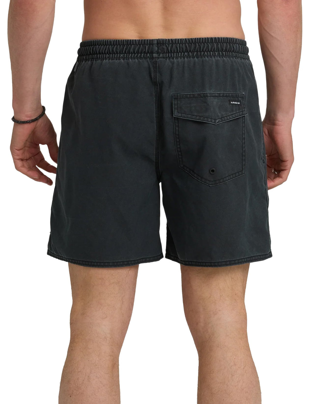 Quiksilver Saltwater 17" Men's Volley Shorts - Anthracite – back view