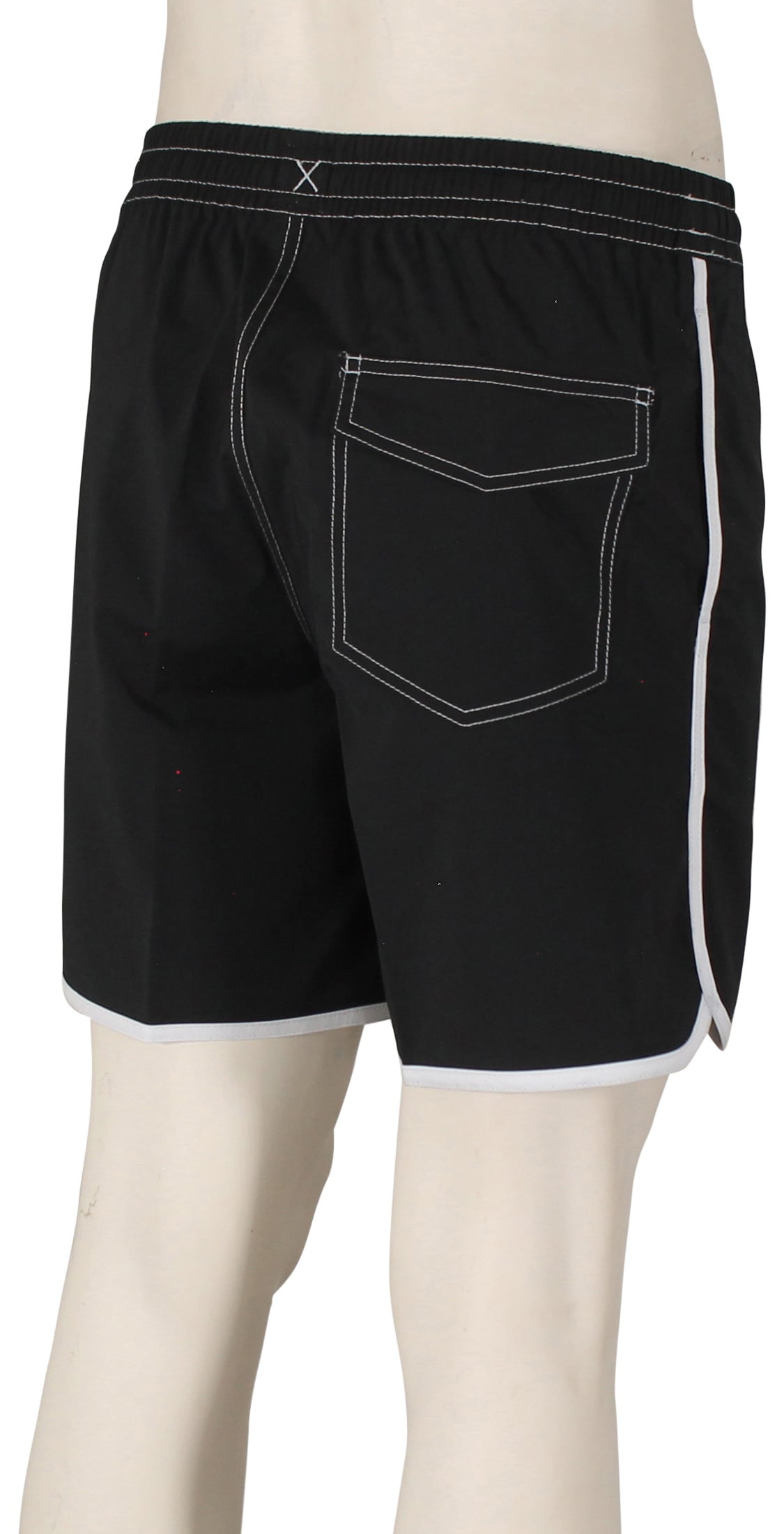 Quiksilver Original Scallop 17" Volley Shorts - Black – back view