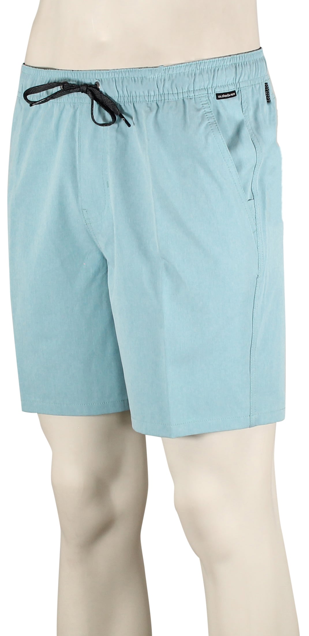Quiksilver Taxer Heather Amphibian 18" Volley Shorts - Aqua Blue Heather