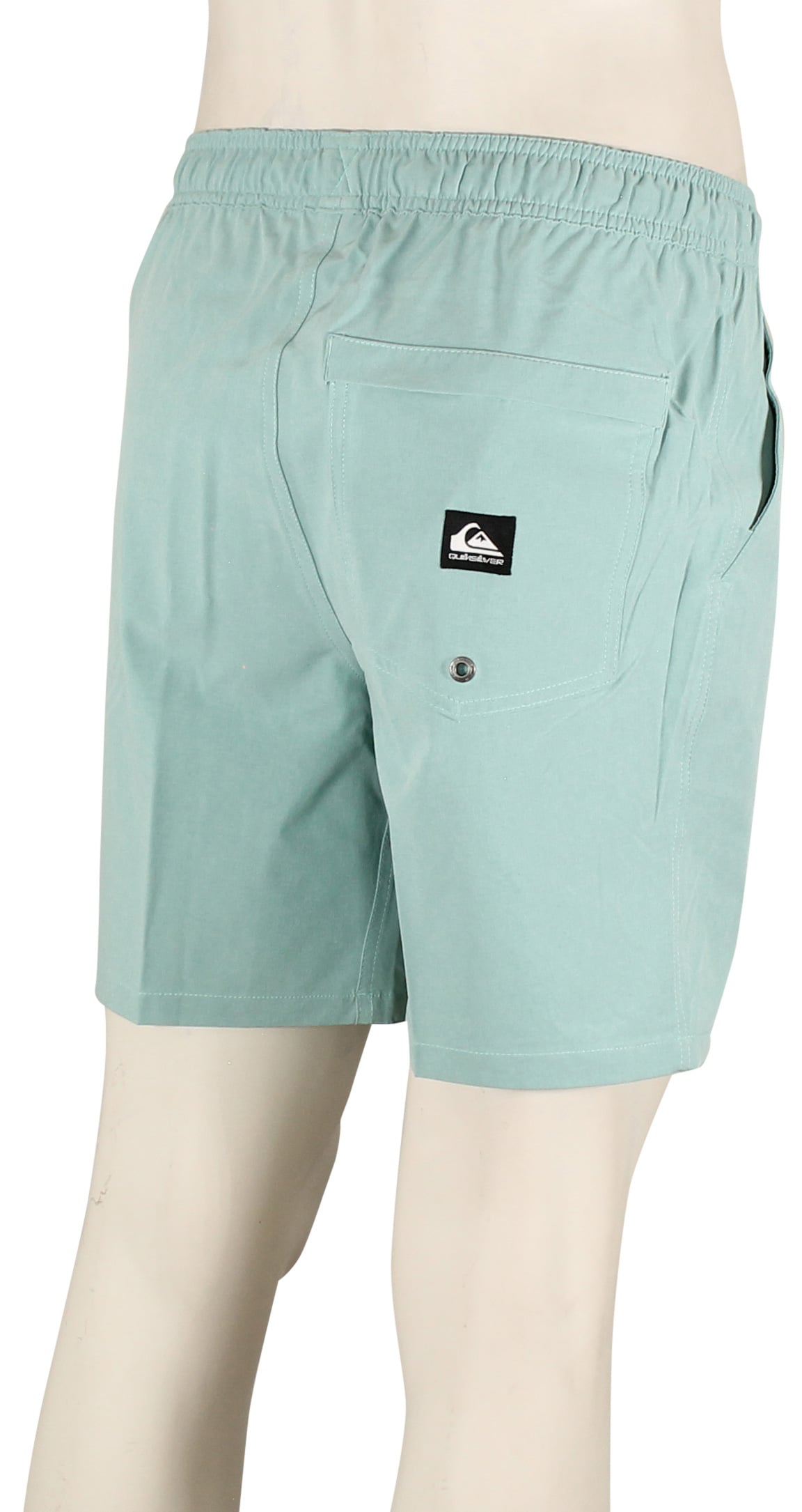 Quiksilver Taxer Heather Amphibian 18" Volley Shorts - Jade Green Heather – back view