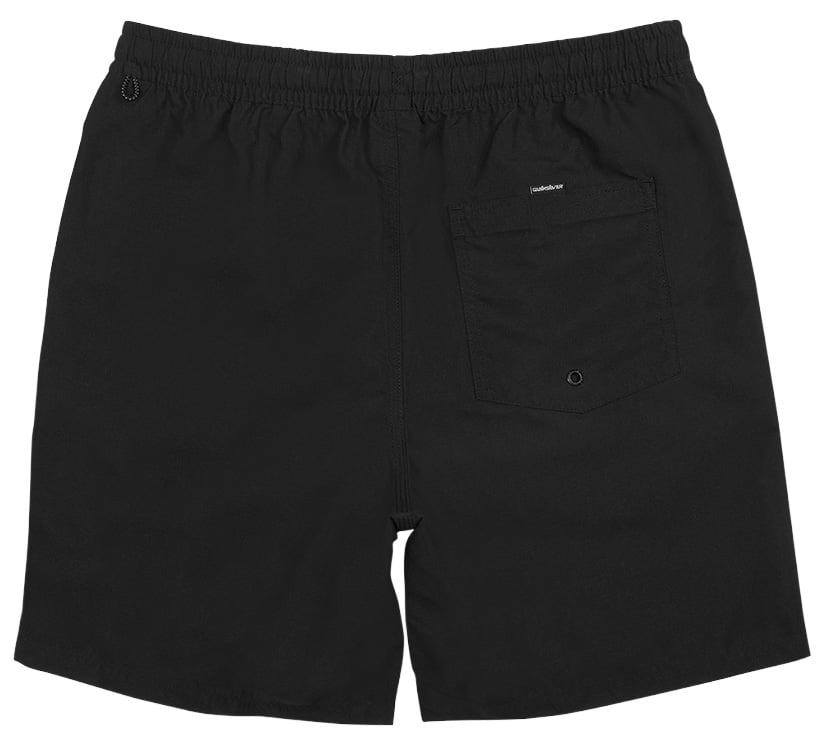 Quiksilver Everyday Solid 17" Volley Shorts - Black – back view