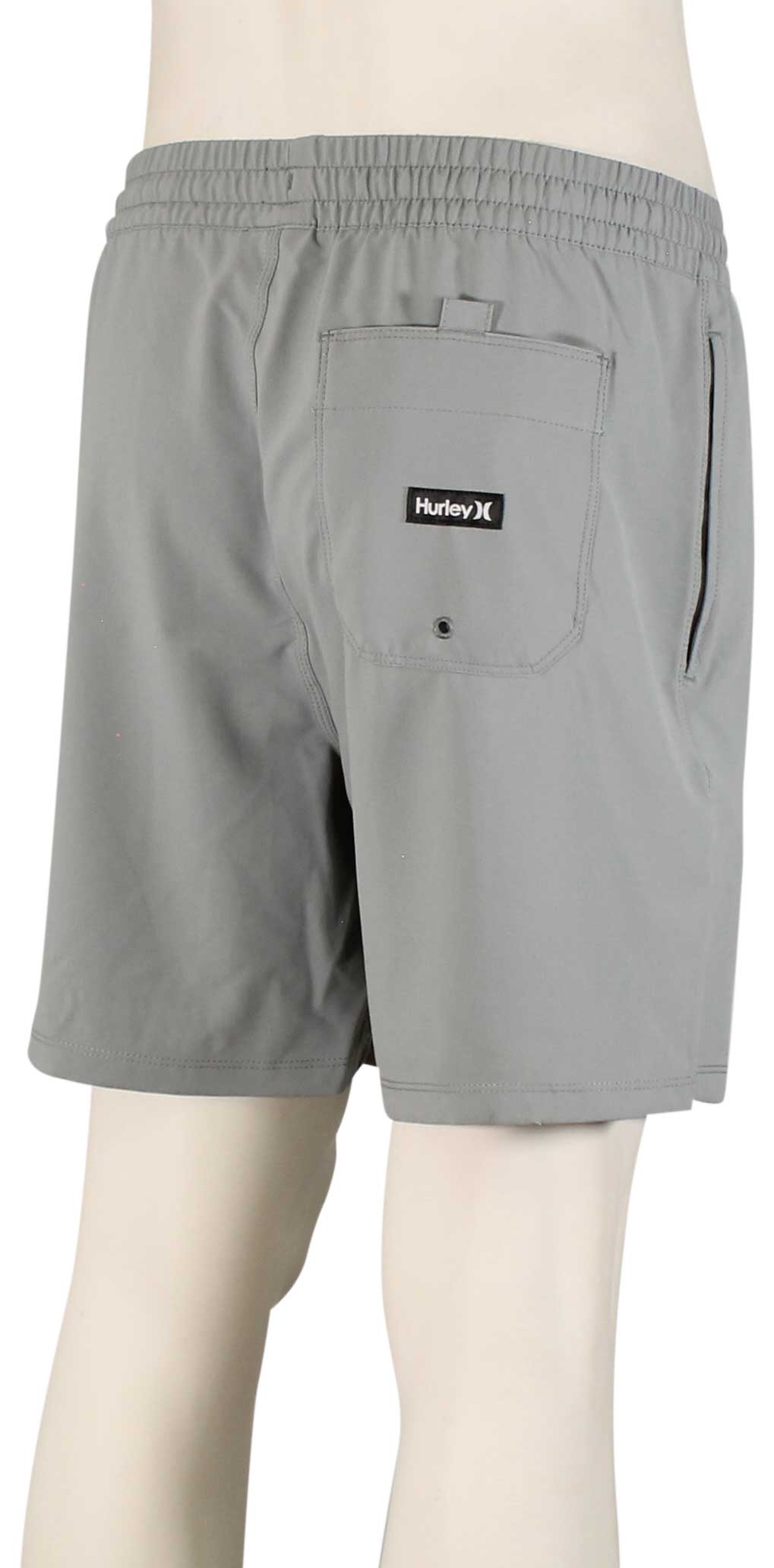 Hurley One and Only Solid 17" Volley Shorts - Particle – back view