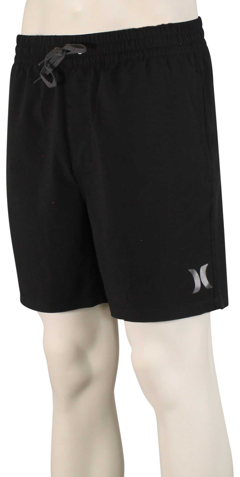Hurley One and Only Solid 17" Volley Shorts - Black
