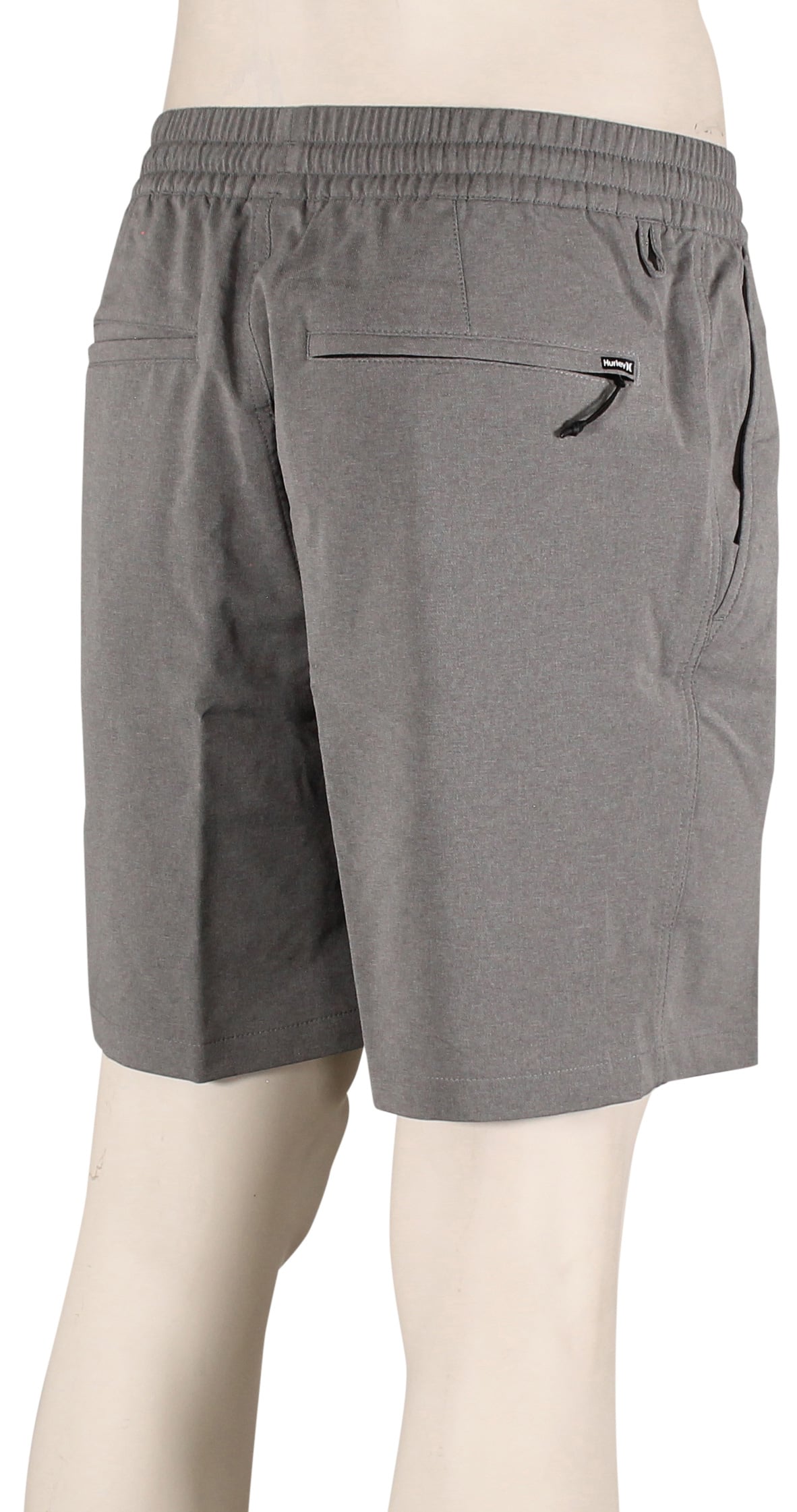 Hurley H20-Dri Diffuse 18" Volley Shorts - Black Heather – back view