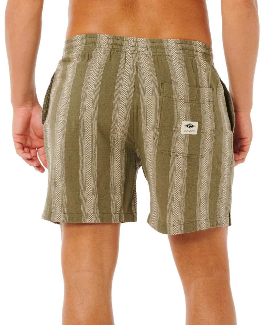 Rip Curl Classic Surf Weaver Men's 17" Volley Shorts - Fatigue – back view