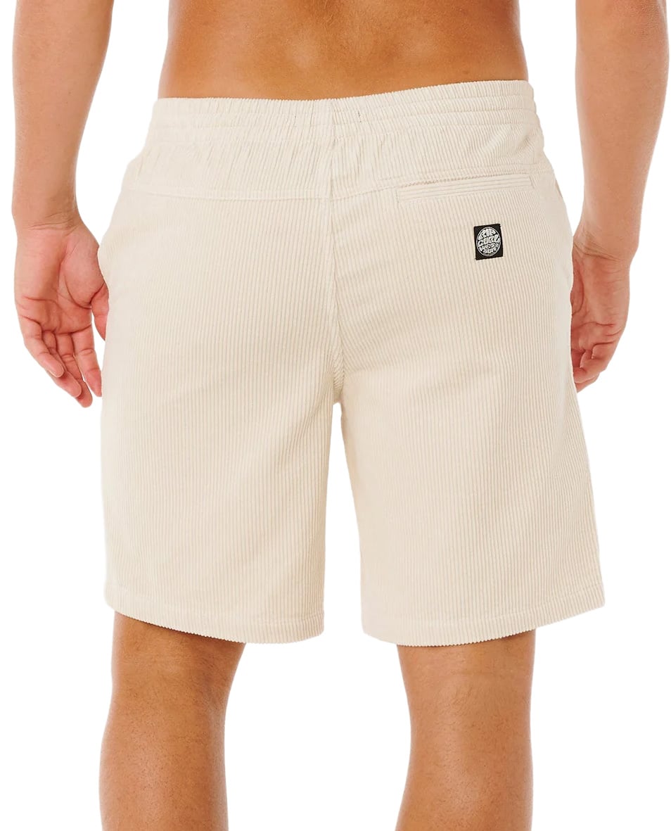 Rip Curl Premium Surf Cord Men's 19" Volley Shorts - Sand Dune – back view