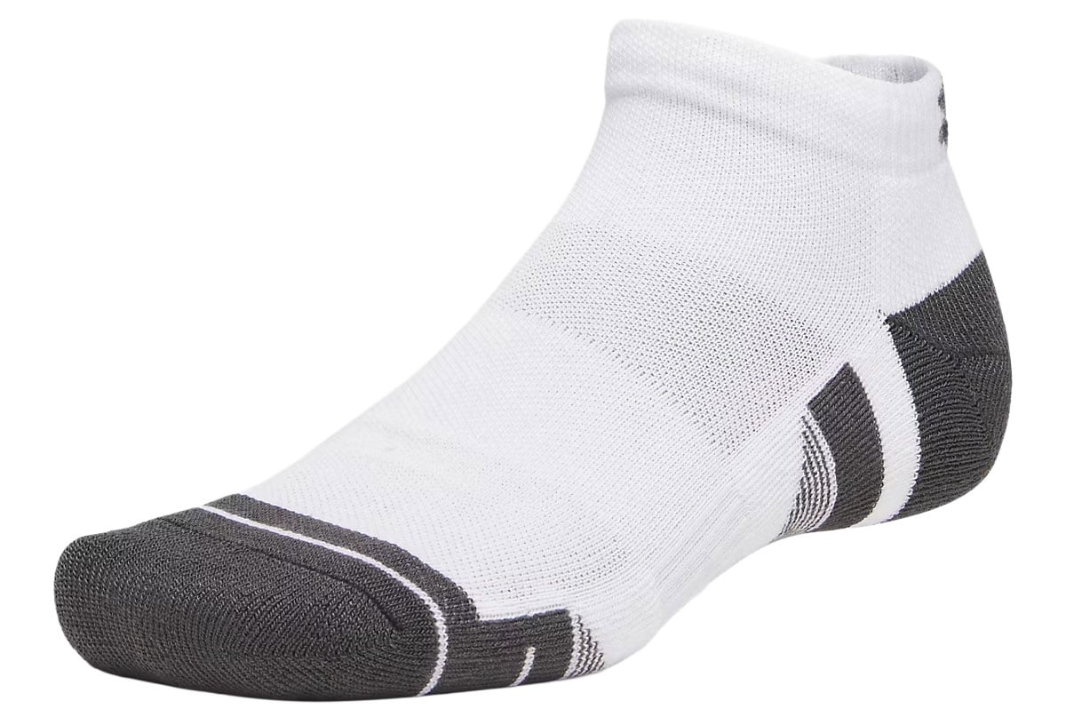Under Armour Performance Tech 6-Pack Socks - White / Jet Gray
