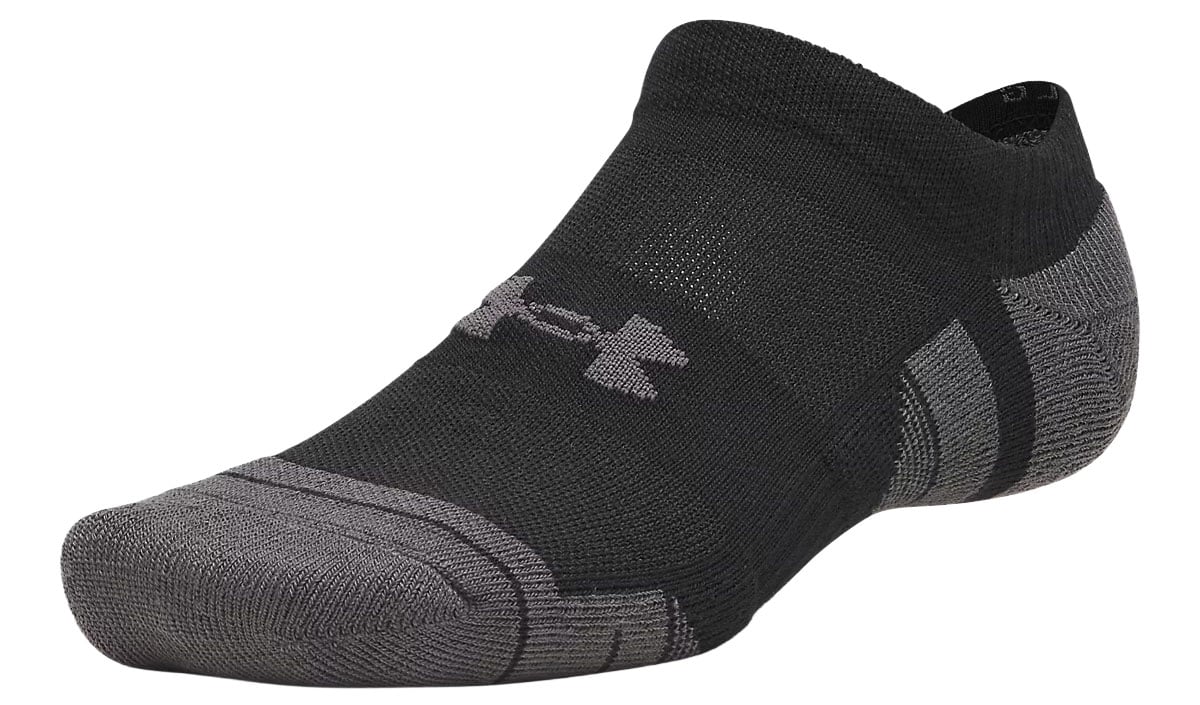 Under Armour Performance Tech No Show 6-Pack Socks - Ultimate Black / Jet Gray