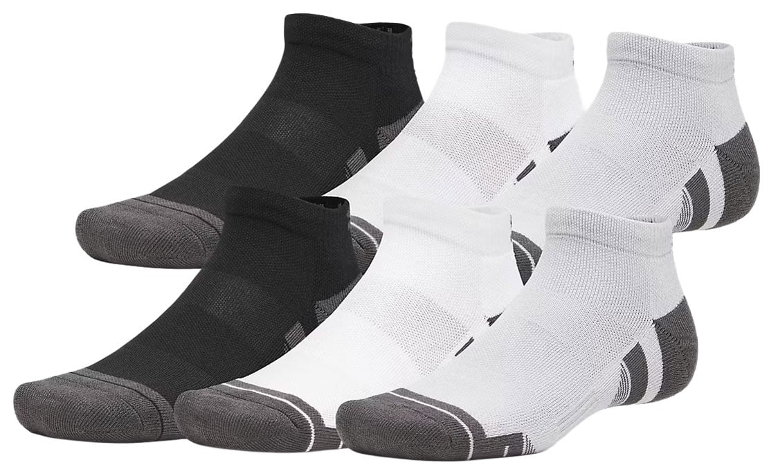 Under Armour Performance Tech 6-Pack Socks - Mod Grey / Jet Grey