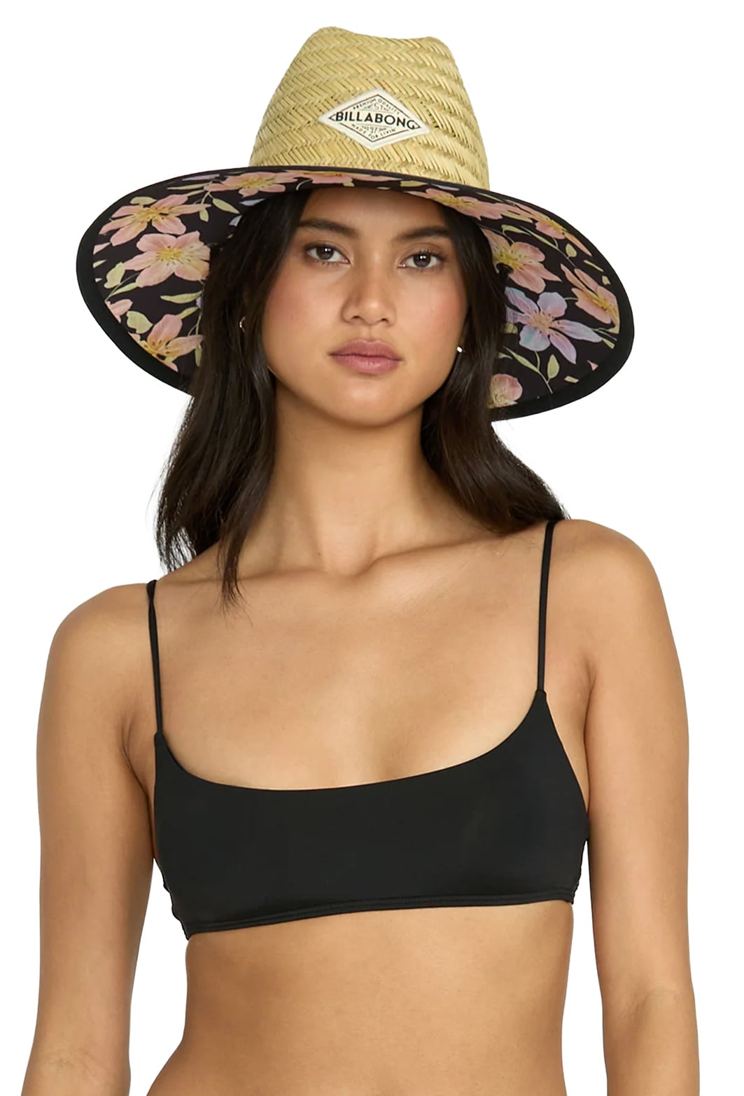 Billabong Sol Searcher Jaclyn Crop Bikini Top - Black Pebble