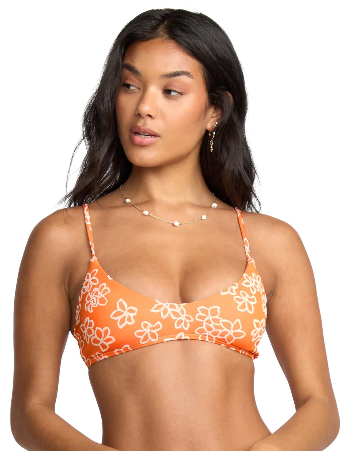Billabong Josie Have It All V Bralette Bikini Top - Orange Pop
