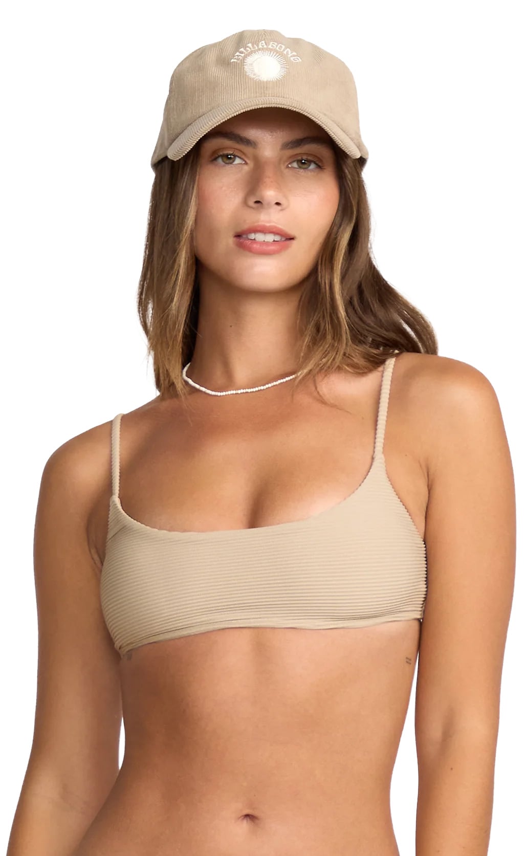 Billabong Tanlines Jaclyn Crop Bikini Top - Cobblestone