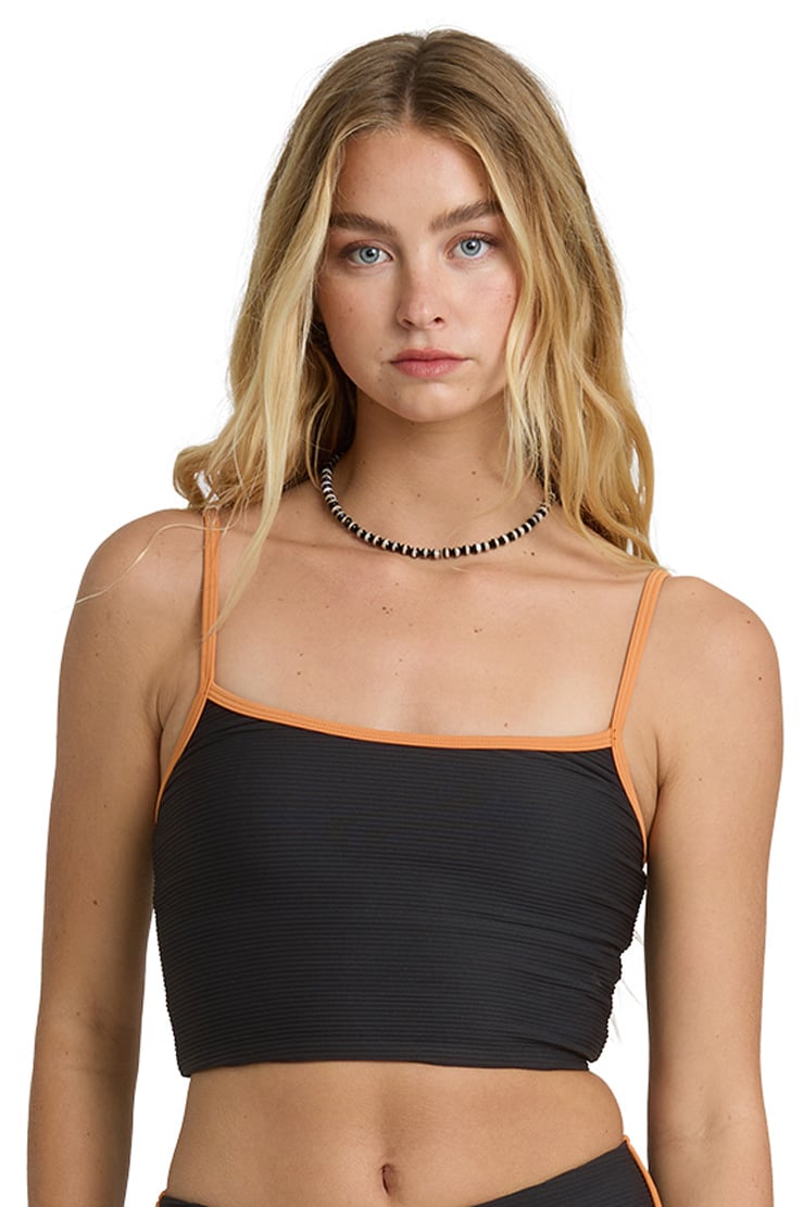 Billabong Tanlines Surf Tank Bikini Top - Black