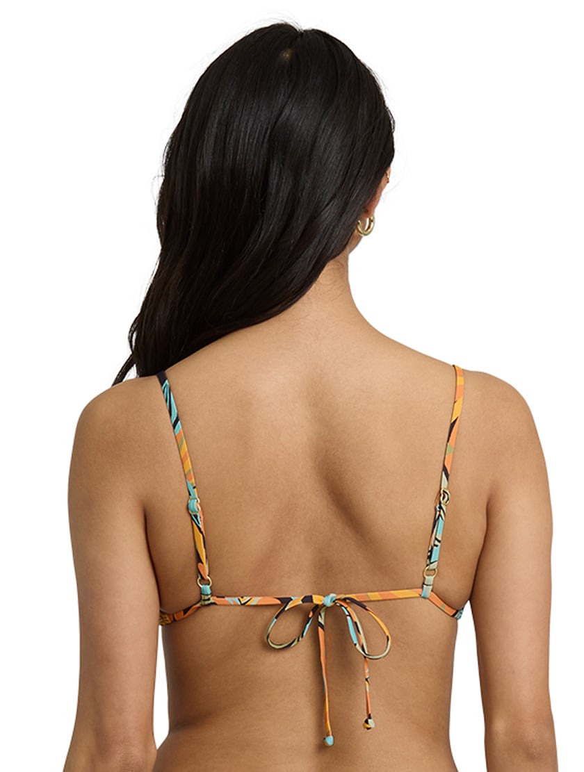 Billabong Des Tropiques Talia Underwire Bikini Top - Black Multi – back view