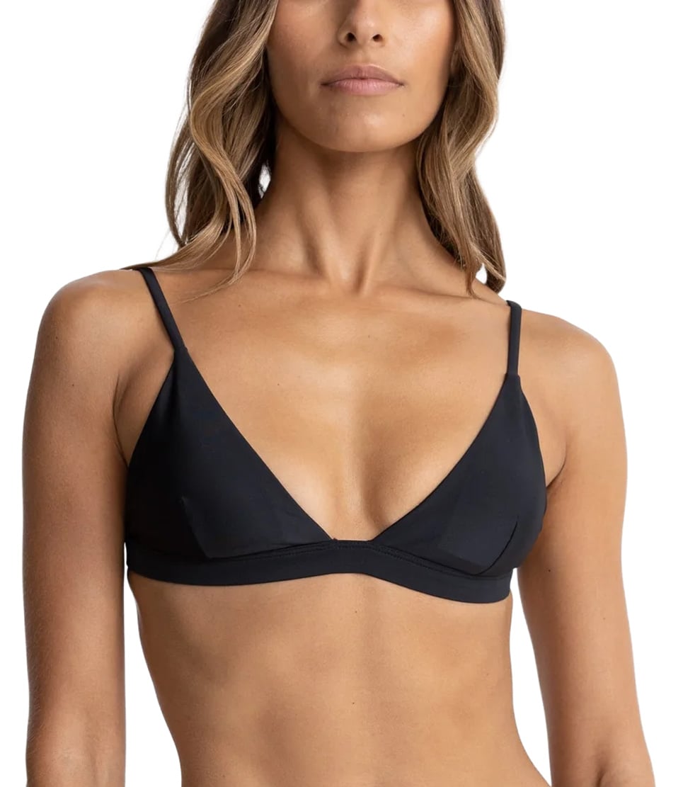 Rhythm Classic Bralette Bikini Top - Black