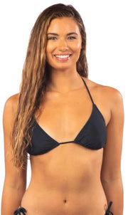 Rip Curl Classic Surf Eco Sliding Tri Bikini Top - Black
