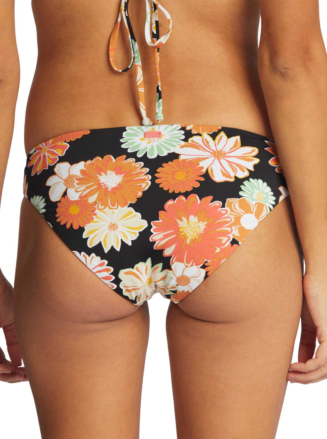 Roxy Beach Classics Hipster Bikini Bottom - Anthracite Boogie Chillin – back view