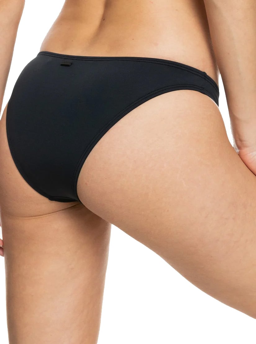 Roxy Beach Classics Moderate Bikini Bottom - Anthracite – back view