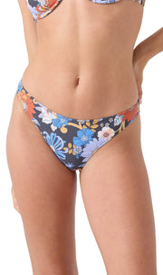 Roxy Soulflower Hipster Moderate Women's Bikini Bottom - Gray Combo