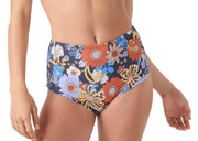 Roxy Soulflower Boyleg Women's Bikini Bottom - Gray Combo