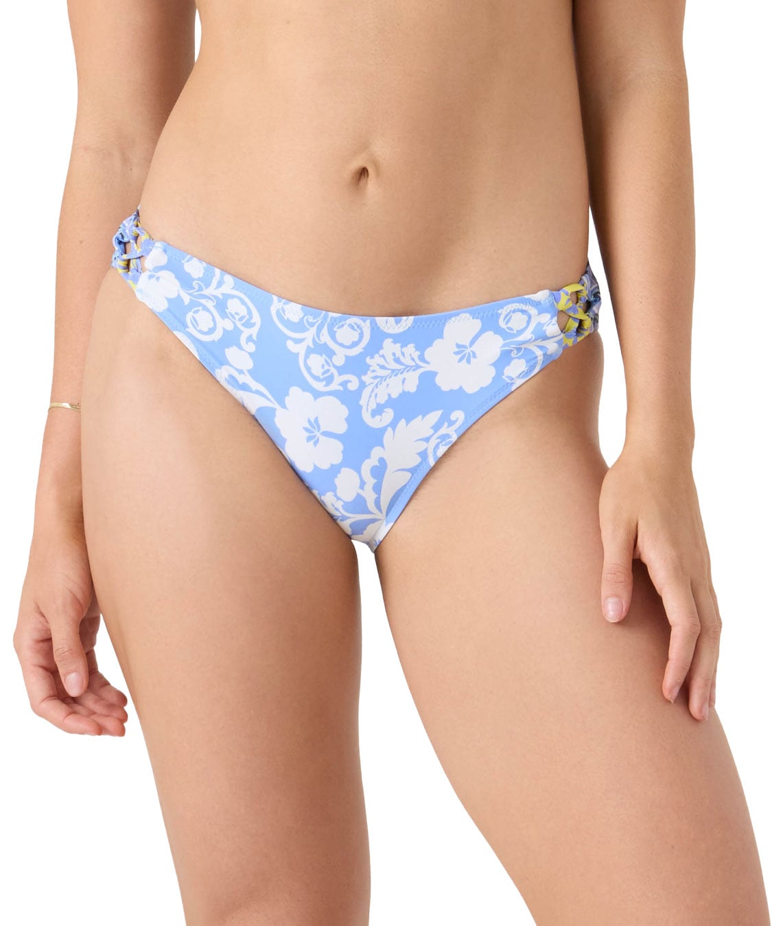 Roxy Golden Glow Reversible Fixed Lace Hipster Women's Bikini Bottom - Blugreen