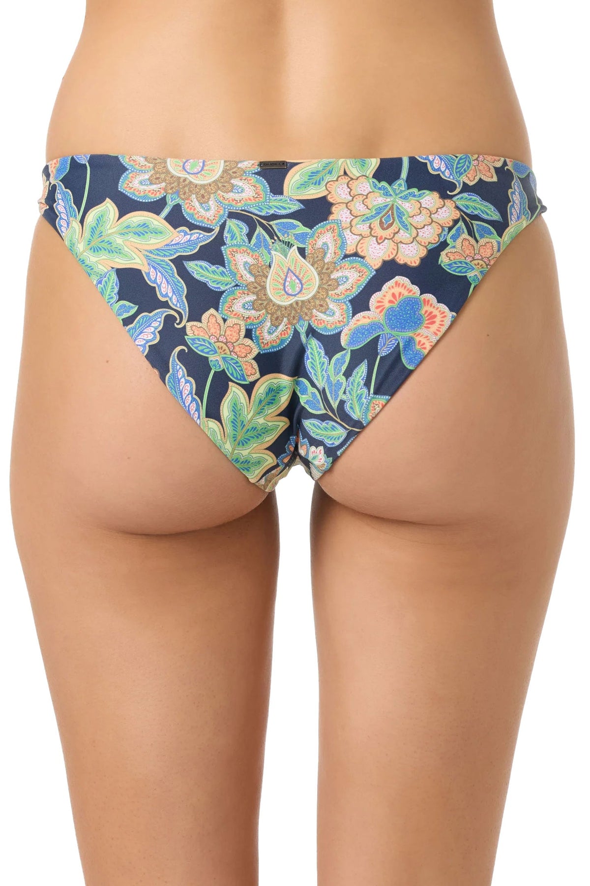 O'Neill Women's Mermaid Floral Atlantic Full Coverage Bikini Bottoms - Navy – back view
