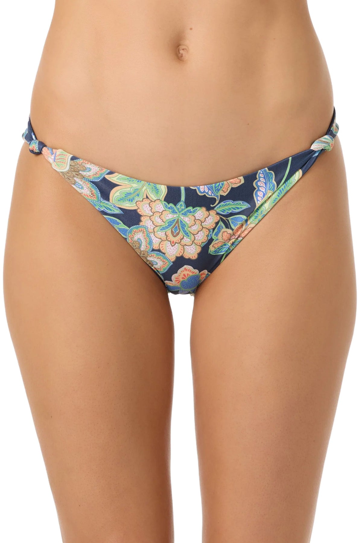O'Neill Women's Mermaid Floral Atlantic Full Coverage Bikini Bottoms - Navy