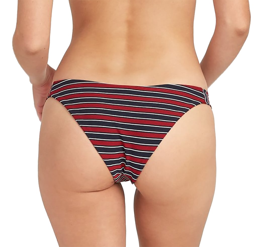 RVCA Red White Bikini Bottom - Midnight – back view