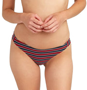 RVCA Red White Bikini Bottom - Midnight