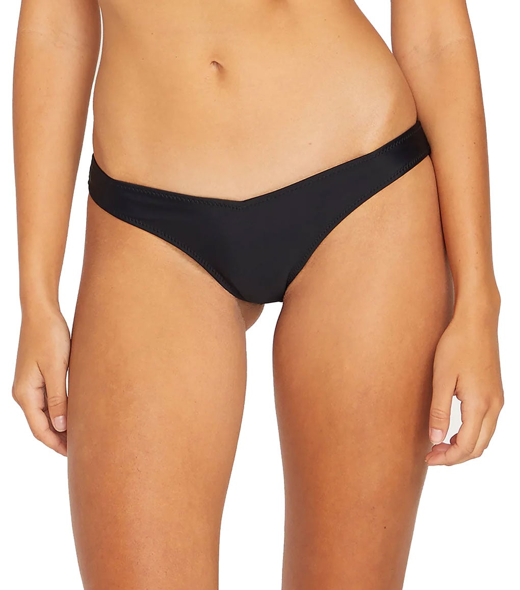 Volcom Simply Solid V Bikini Bottom - Black