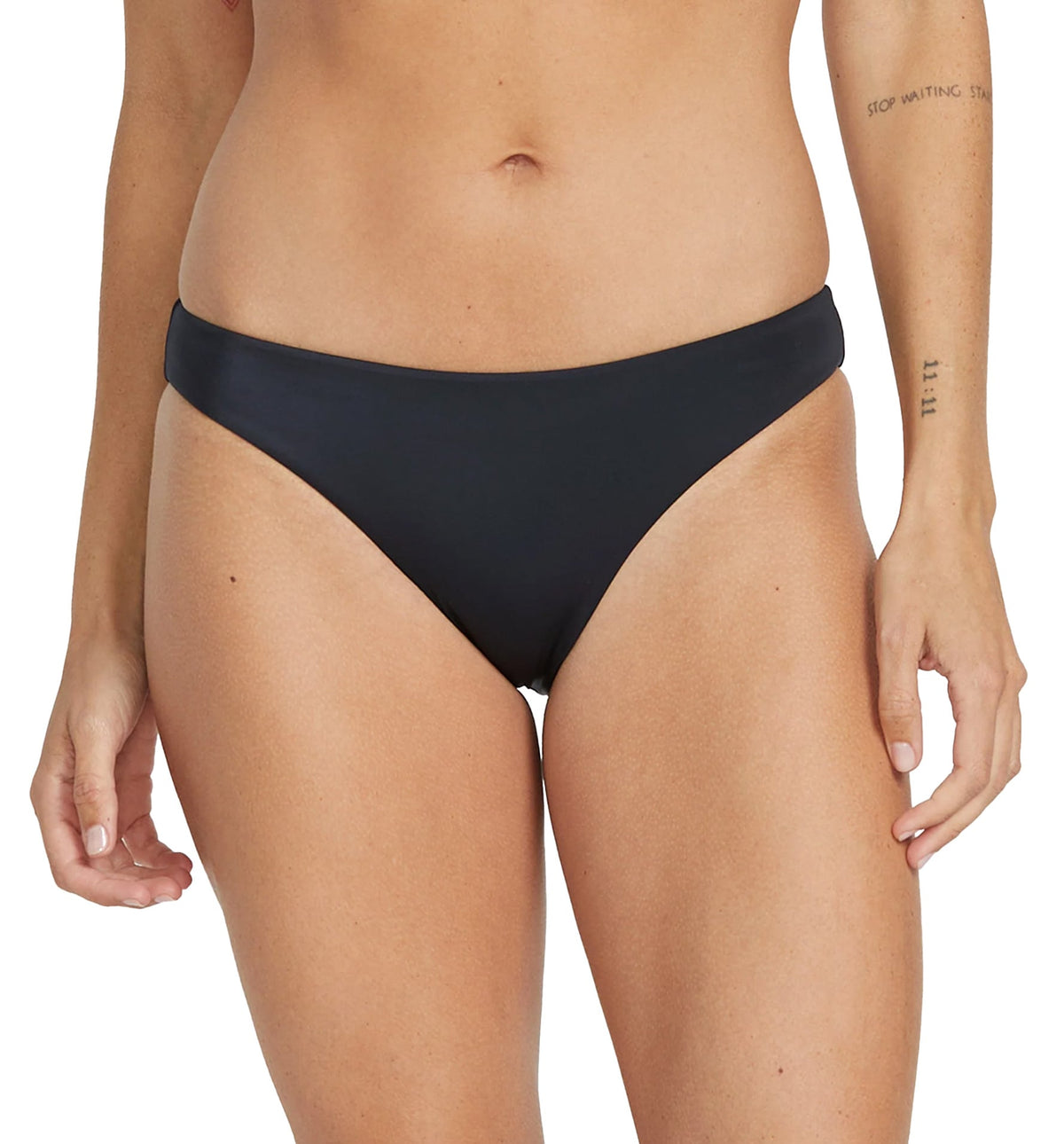 Volcom Simply Seamless Full Bikini Bottom - Black