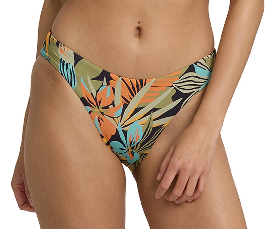 Billabong Des Tropiques Lowrider Bikini Bottom - Black Multi