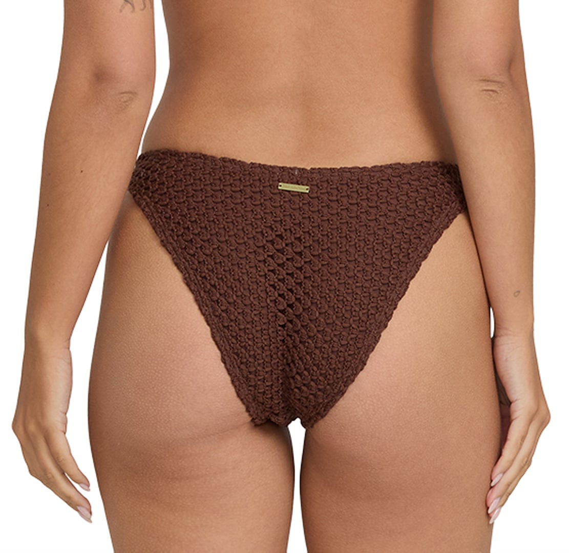 Billabong Twisted Tides Maui Women's Bikini Bottom - Espresso – back view