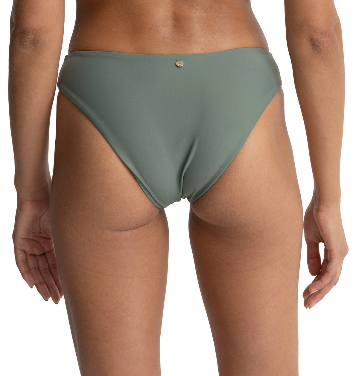 Rhythm Classic Holiday Pant Bikini Bottom - Olive – back view