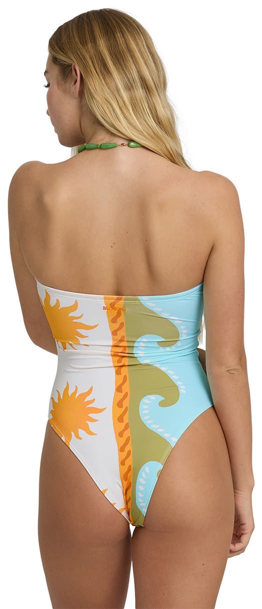 Billabong Sunblind Tully Hi One Piece Swimsuit - Salt Crystal – back view