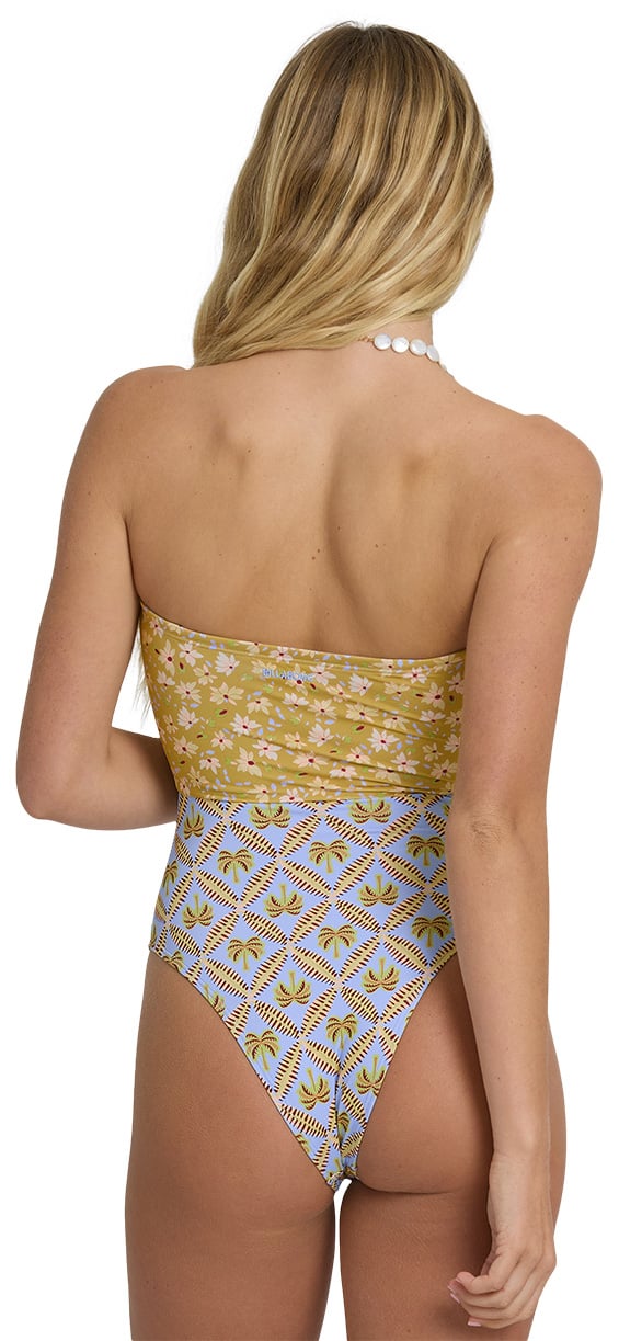 Billabong Soul Stoke Andrew Women's One Piece Swimsuit - Twilight Blue – back view