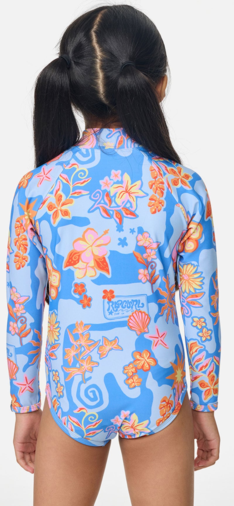 Rip Curl Girl’s Surf Magic Surfsuit Swimsuit - UPF 50+, Cole Sky Blue – back view